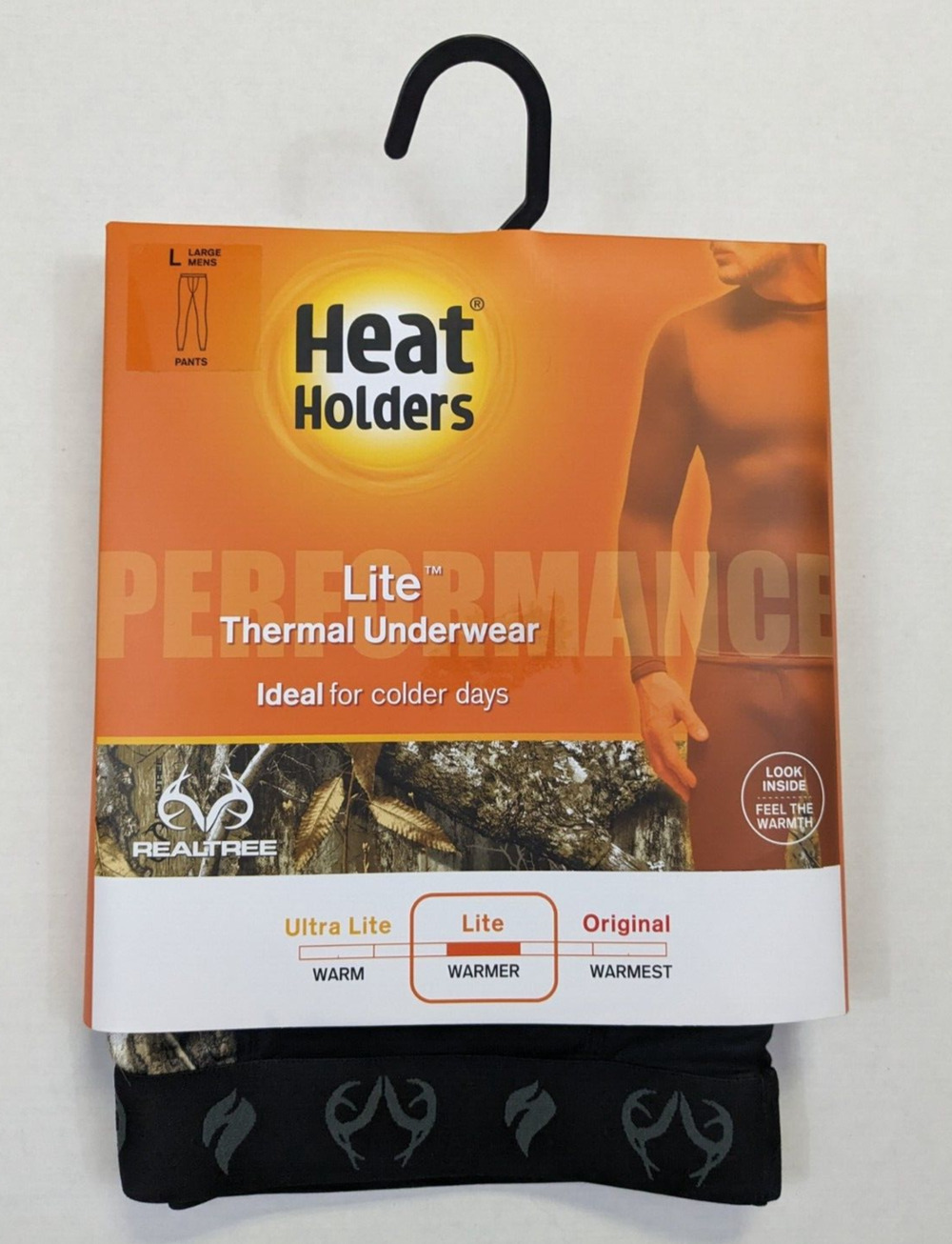 Heat Holders Lite Thermal Underwear Men Size L Realtree Base Layer Long Johns